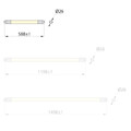 LED tube NANO LED T8, 60cm, 9W 
