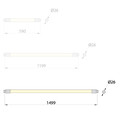 LED tube NANO LED T8, 150cm, 22W 