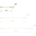 LED tube LEDstar pro T8, 60cm, 9W
