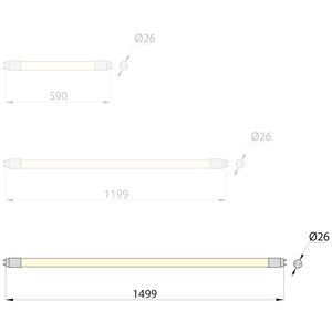 LED tube LEDstar pro T8, 150cm, 22W 