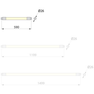 LED tube LEDstar pro T8, 60cm, 9W